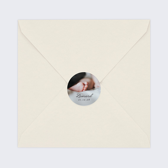 Sticker naissance Manuscrite Après 4