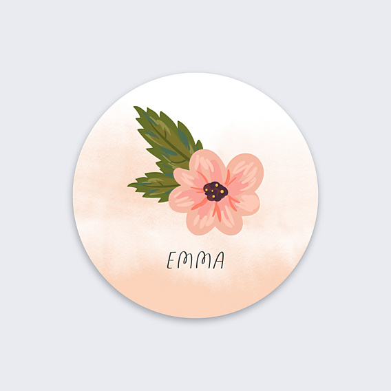 Sticker Naissance Fleur