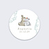Sticker Naissance Lapin Des Bois