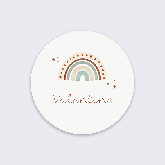 Sticker naissance Devinez son prénom Recto