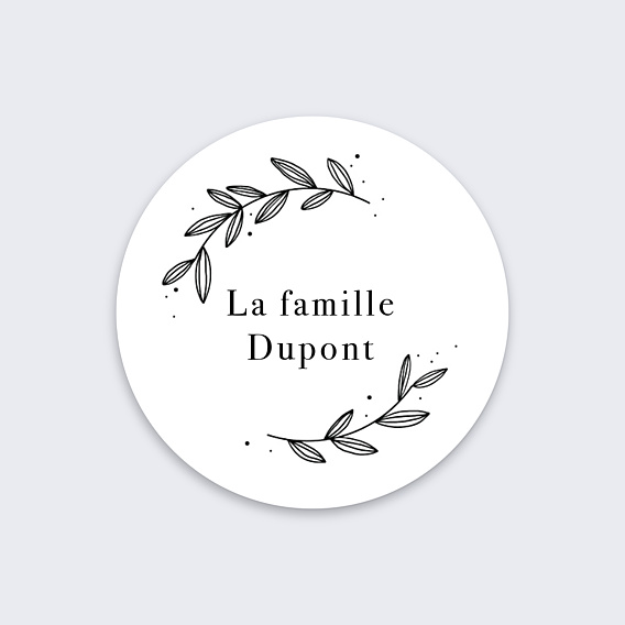 Sticker Naissance Tampon Délicatesse