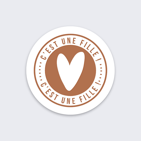 Sticker Naissance C'est une fille !