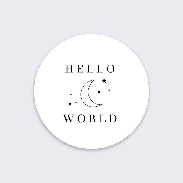 Sticker Naissance Constellation Recto