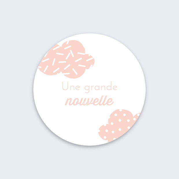 Sticker Naissance Royal Recto