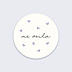 Sticker Naissance Cœur Lilas