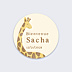 Sticker Naissance Girafe