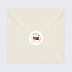 Sticker Naissance frise renard