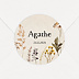 Sticker Naissance Fleurs sechées