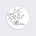 Sticker Naissance Merci Plantes