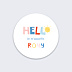 Sticker Naissance Hello