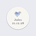 Sticker naissance Animaux Pattern Recto
