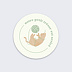 Sticker naissance Chat Recto