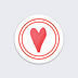 Sticker naissance Coeur Recto