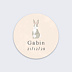 Sticker naissance Petit Lapin Recto