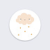 Sticker naissance Petit Nuage Recto