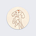 Sticker naissance Petit Roi