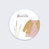 Sticker naissance Petite Layette Fille Recto