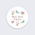 Sticker naissance Princesse pastelle