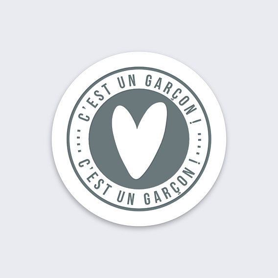 Sticker Naissance C'est un garçon !