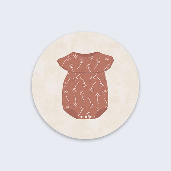 Sticker naissance Petits Vêtements Fille
