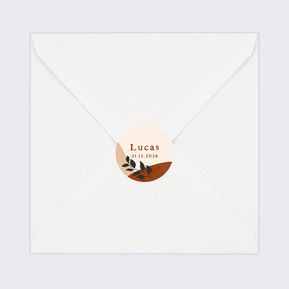 Sticker naissance Terracotta Après 4