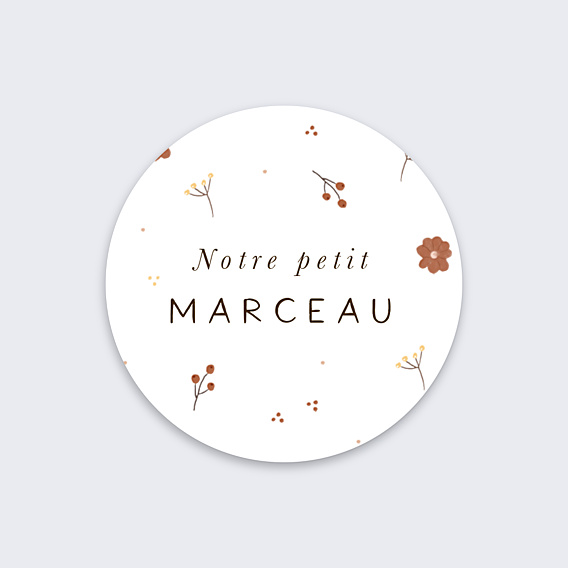 Sticker Naissance Renardeau