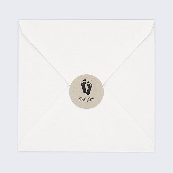 Sticker naissance Petits Pieds Après 4