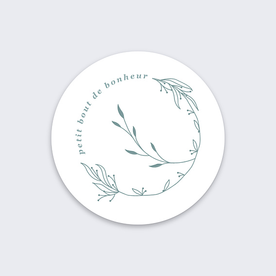 Sticker Naissance Petit Bonheur