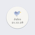Sticker Naissance Animaux Pattern