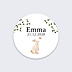 Sticker Naissance Lapin de la forêt