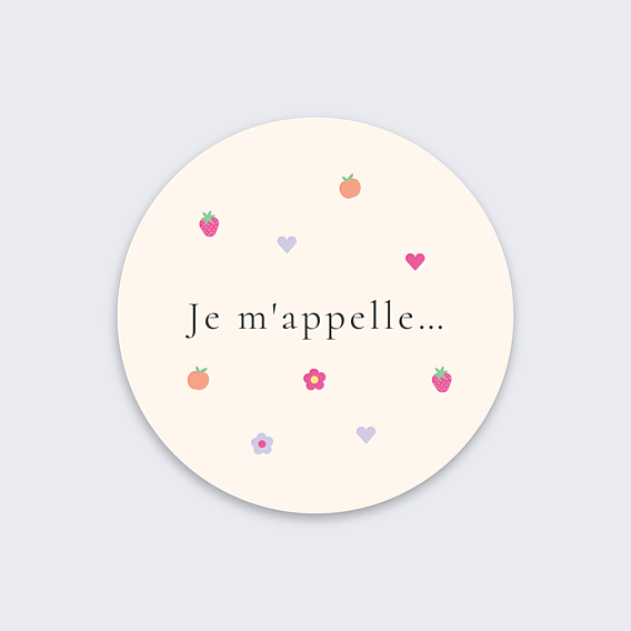 Sticker Naissance Petit Motif Coloré