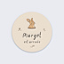 Sticker Naissance lapin dans son terrier
