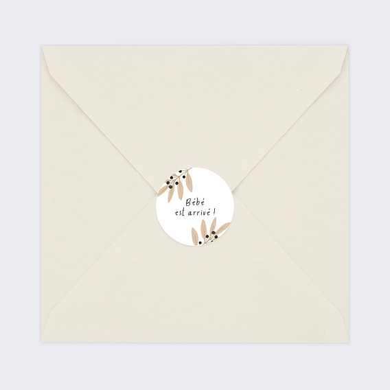 Sticker naissance Bébé est Arrivé Après 4