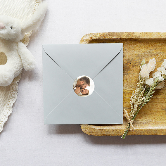 Sticker naissance Votre photo Après 1