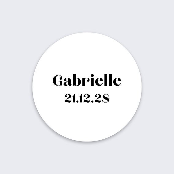 Sticker naissance Innocence Recto