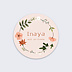 Sticker naissance Couronne de Fleurs II