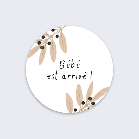 Sticker Naissance Bébé est Arrivé