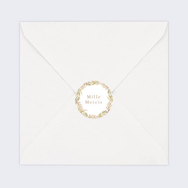 Sticker Naissance Couronne Tropicale