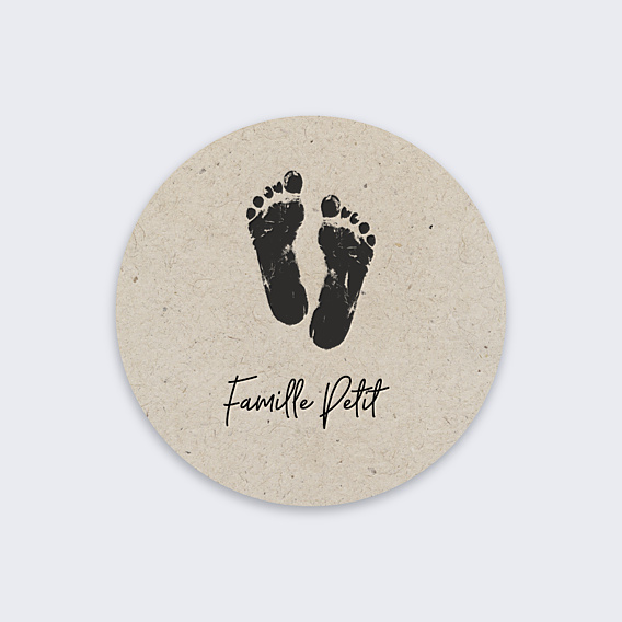 Sticker Naissance Petits Pieds