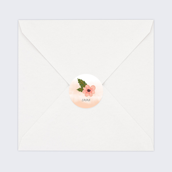 Sticker naissance Fleur Après 4