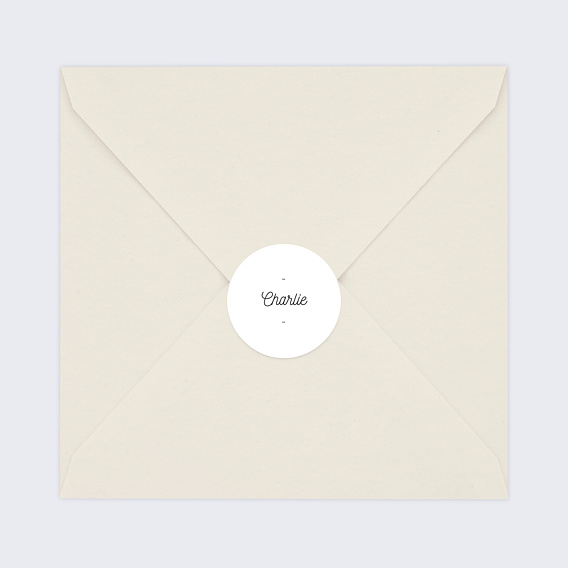 Sticker naissance Tirets Après 4