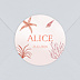 Sticker naissance Pleine Mer