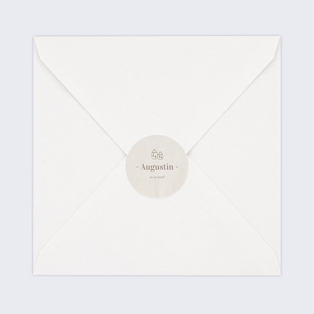 Sticker Naissance Douceur de Lin
