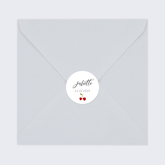 Sticker naissance Fleurs et fruits Après 2