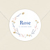 Sticker naissance Couronne Minimaliste