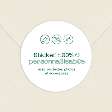 Sticker Naissance 100% Personnalisable