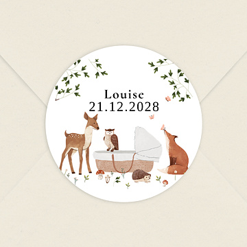 Sticker Naissance Fort Enchante