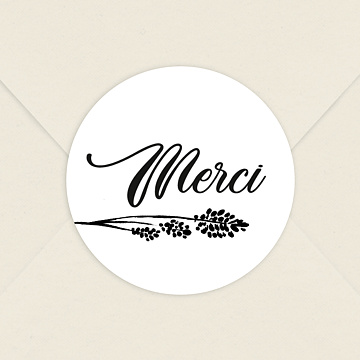 Sticker Naissance Merci Bl 