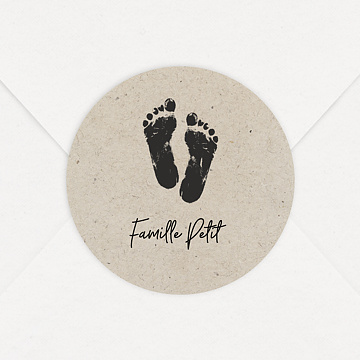 Sticker Naissance Petits Pieds