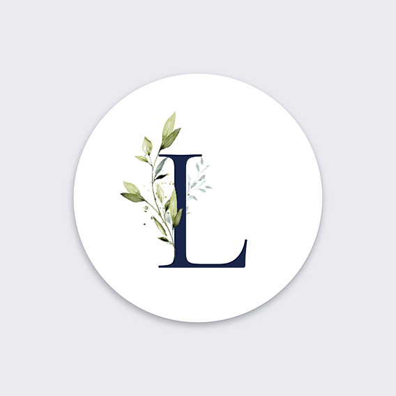 Sticker Naissance Lettrine
